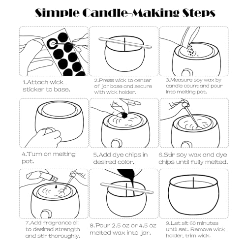 24 Pack Empty Candle Tins 3 oz with Lids & Wicks for DIY