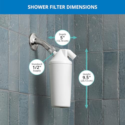Shower Water Filter - Reduces 90% Chlorine for Healthier Skin and Hair