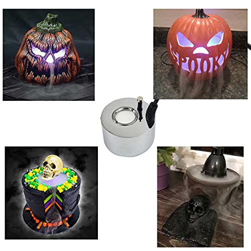 Ultrasonic Mist Maker with LED Light for Halloween Decorations and Fountains