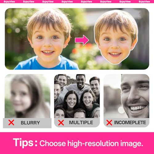 10 Pack Custom Big Head Cutouts on a Stick - Personalized Photo Signs