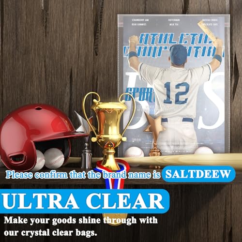 80 Pcs Clear Magazine Sleeves, Resealable Protective Bags 9.25 x 11.42 in