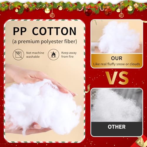 Fluffy White Artificial Snow for Christmas Decor & Crafts - 200g / 7oz