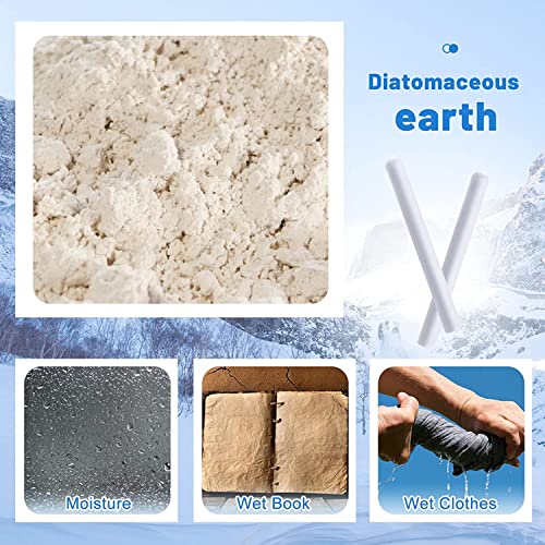 Diatom Drying Stick Rods - Natural Deodorizing Moisture Absorbers (5 Pcs)