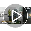 41H Outdoor Basin Waterfall Fountain with LED Lights for Garden Patio Yard - Gray