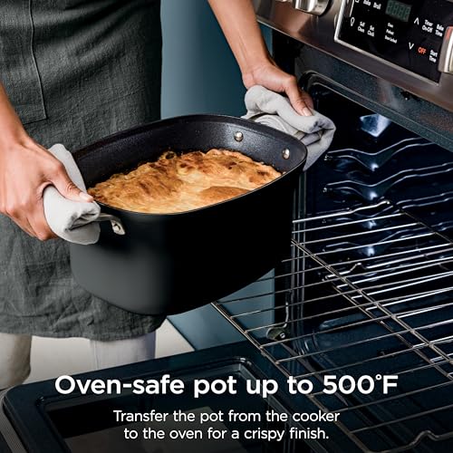 12-in-1 Multi-Cooker & Slow Cooker with 8.5-Qt Nonstick Oven-Safe Pot