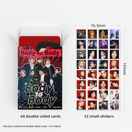 92-Piece Photo Album Accessory Set with 60 Lomo Cards and 32 Stickers