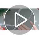 Retisee Silver 9.8 Inch Bow Christmas Tree Topper with LED Rhinestones