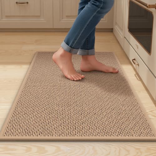 20x32-Inch Washable Kitchen Rug, Non-Slip Absorbent Chenille Floor Mat