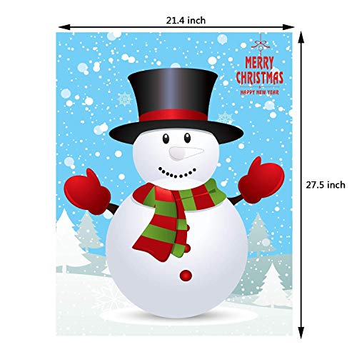 MISS FANTASY Snowman Pin Nose Game Poster - Christmas Kids Party Decor (Snowman Variant)