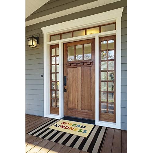 DII Natural Coir Doormat, Fun Greeting Mat, Spread Kindness, 18x30