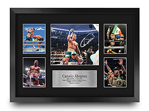 Canelo Alvarez Framed Boxing Photo Display 16 x 12 Inch Memorabilia