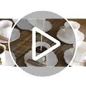 Brew To A Tea White Porcelain Espresso Cups Set 6 x 3 oz Small Coffee Mugs