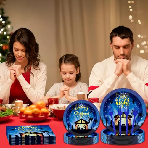 Holy Nativity Party Supplies Set for Christmas Nativity Theme - 24 Guests