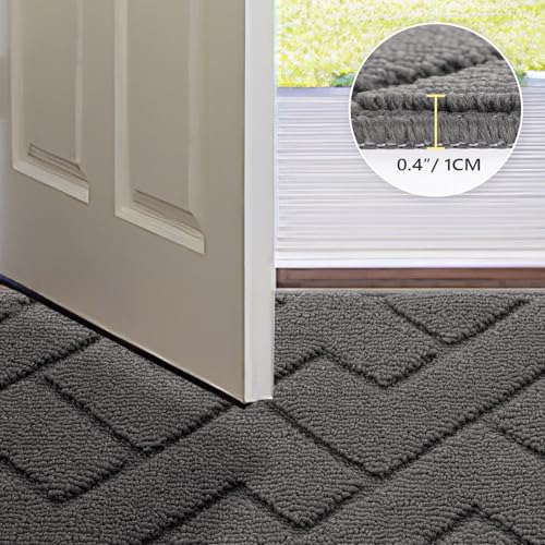 Indoor Dirt Trapper Doormat - 20"x32" Non-Slip Washable Entryway Mat