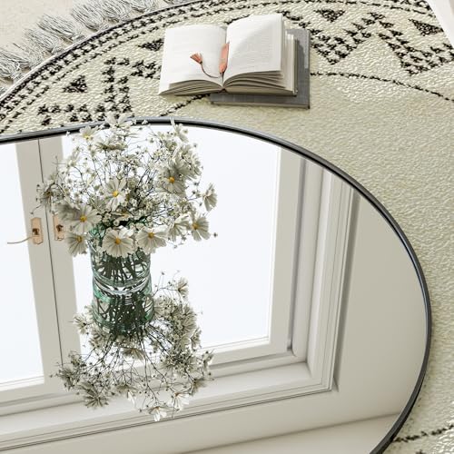 30x71 Arched Full Length Floor Mirror, Shatterproof Large Standing Mirror