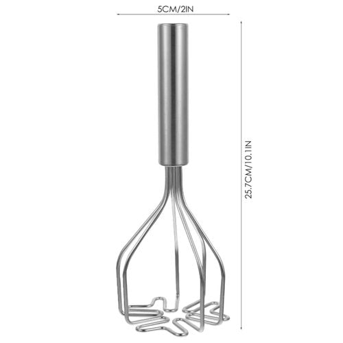 Nbippiooiwip Manual Stainless Steel Potato Masher,Vegetable and Fruit Masher,Ground Beef Suitable Foods Such as Eggs,Dishwasher Safe,Kitchen appliances and Gadgets