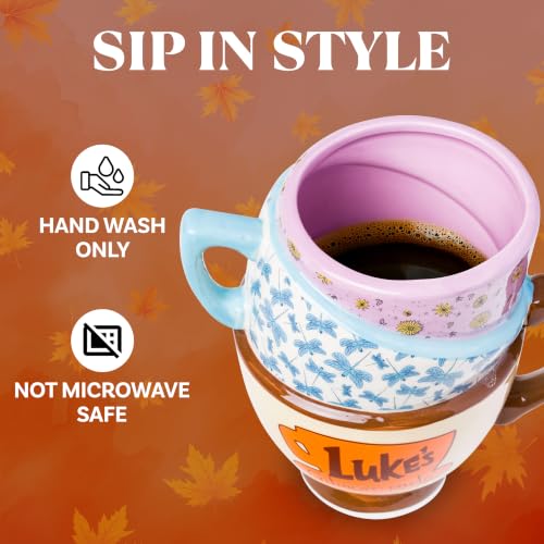 Stars Hollow Gilmore Girls Destination Locations 3D Sculpted Mug - 20oz Official Merchandise, Collectible Coffee Cup