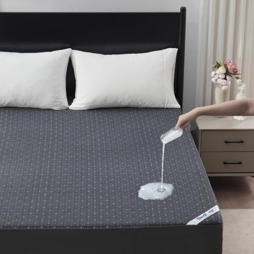 BEDLORE Queen Waterproof Mattress Protector - Deep Pocket Noiseless Bed Cover