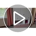 3-Door Wooden Wardrobe Armoire with Hanging Rod, Drawers and Shelves