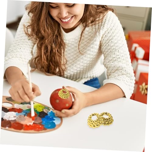 100pcs Plastic Christmas Ornament Caps - Holiday Tree Decoration Accessories