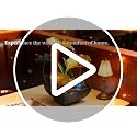 Tabletop Indoor Water Fountain - Zen Bronze Lotus with LED & River Rocks