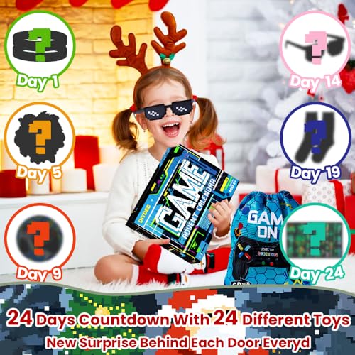 Video Game Advent Calendar - 24 Day Christmas Countdown Toy Set for Kids
