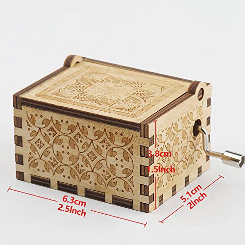 To Love's End Hand Crank Music Box with Anime Character Print