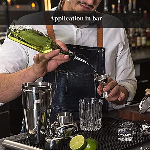 Femilkt 48 Pack Stainless Steel Liquor Pour Spouts with Dust Caps - Silver