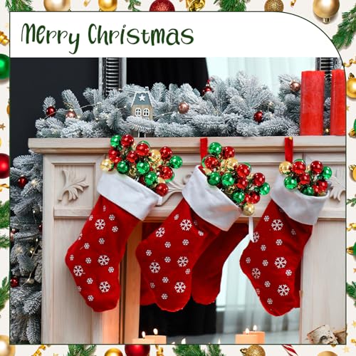 12-Pack Christmas Ball Ornament Picks & Sprays, 7.9 Inch Shatterproof Stems
