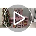 White Kids Vanity 2-in-1 Girls Makeup Dressing Table & Chair Set with Drawers