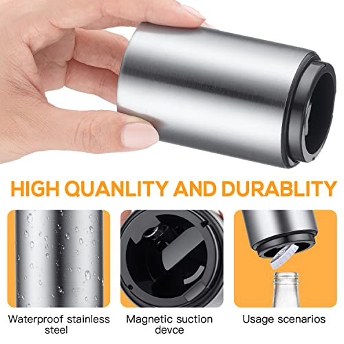 Swaytail Silver Automatic Beer Bottle Opener - Portable Stainless Steel Quick-Open Tool