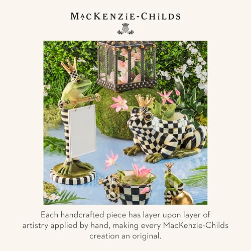 MacKenzie-Childs Fergal the Frog Garden Statue with Butterfly Decor