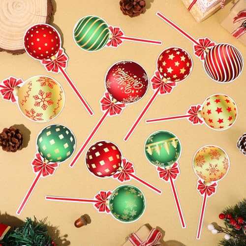 Colorful Christmas Dishwasher Magnets Set - 12Pcs Holiday Fridge & Kitchen Decor