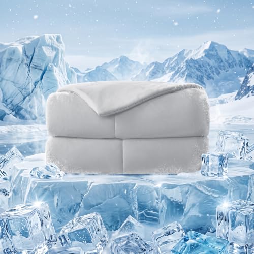 Cooling Comforter King Size - Double-Sided Cold Tech Summer Blanket