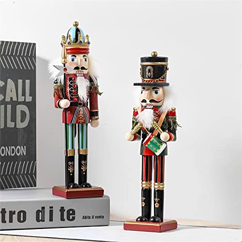 SurpriseSeptember Pikeman Wooden Nutcracker Ornament - 12 Inch Christmas Decor