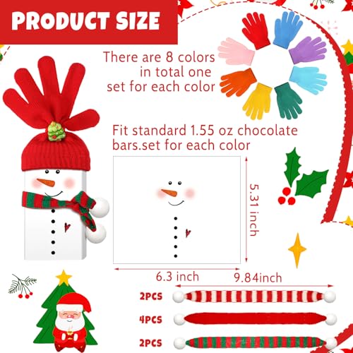 Christmas Snowman Candy Wrappers Kit DIY Holiday Chocolate Gift Set