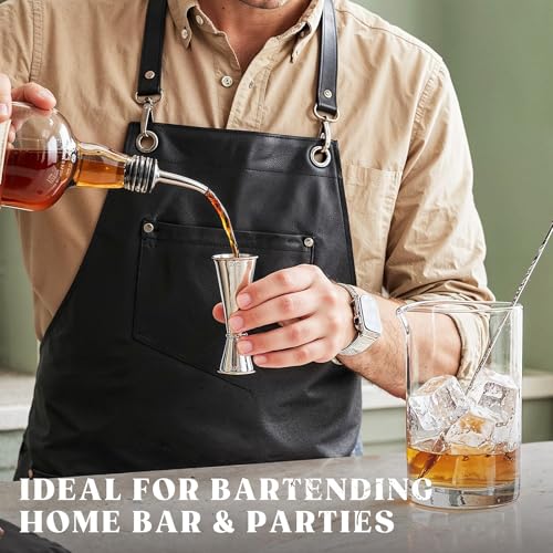 KITESSENSU 2 oz & 1 oz Jigger for Bartending with Interior Measurements