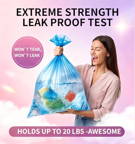 4 Gallon Small Trash Bags - Unscented Leakproof Can Liners (150 Count)