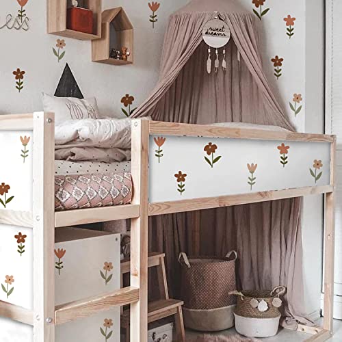 Boho Nursery Wall Stickers - 12 Sheets Removable Vinyl Decals for Kids Room