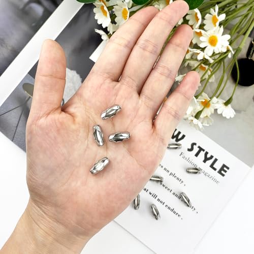 12 PCS Stainless Steel Blind Chain Connector Clips for 4.5mm Ball Chains