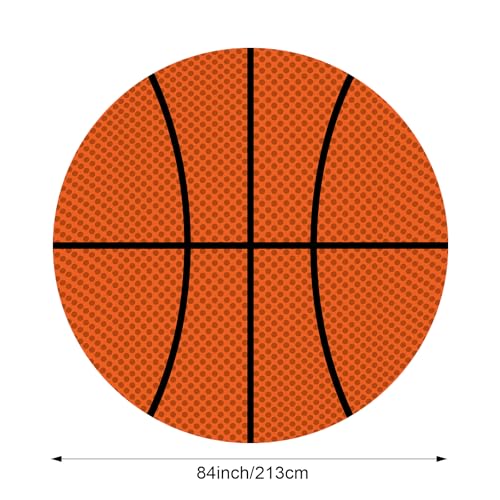 12 Pcs 84in Sports Round Tablecloths - Soccer, Basketball, Football, Golf, Field 6 Styles (Oudain)
