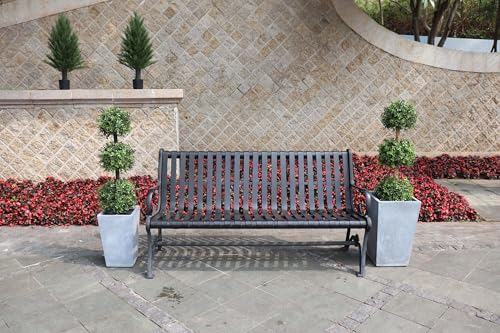 3ft Artificial Triple Ball Boxwood Topiary Tree, UV Resistant Outdoor Plant