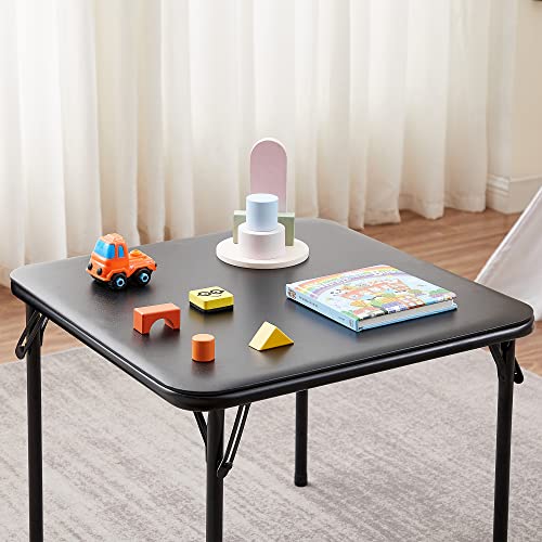 24-Inch Kids Folding Activity Table with Padded Top, Portable Black