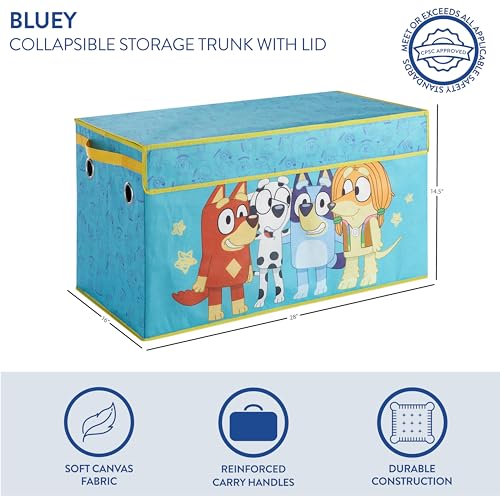 Collapsible Kids Storage Trunk with Soft Lid - 28.5 x 14.5 x 16 Inches