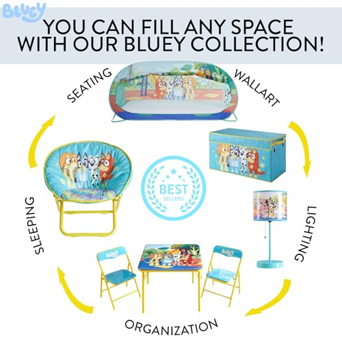 3-Piece Kids Folding Table and Chair Set for Playroom and Crafts