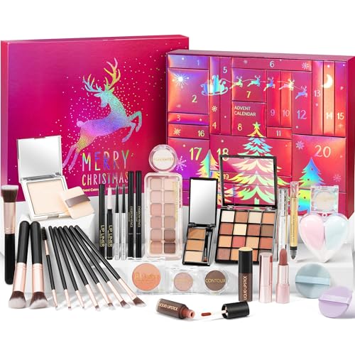 Makeup Advent Calendar 2026 for Women & Teens - Holiday Beauty Gift Set