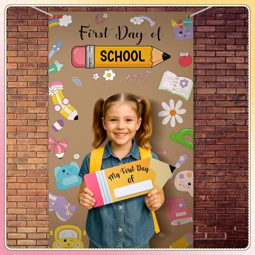 5 Pcs First and Last Day of School Photo Booth Props Set