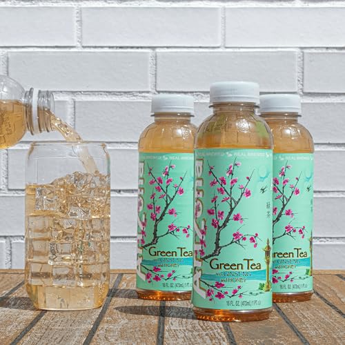 Arizona Green Tea with Ginseng and Honey 16 Fl Oz 12 Pack