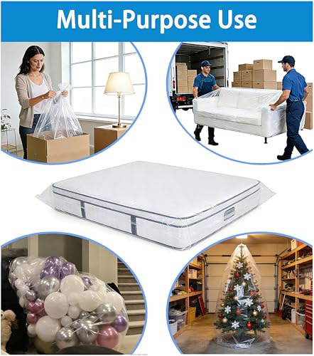 Mattress Bag for Twin & Full Size - 1.5 Mil Waterproof Storage