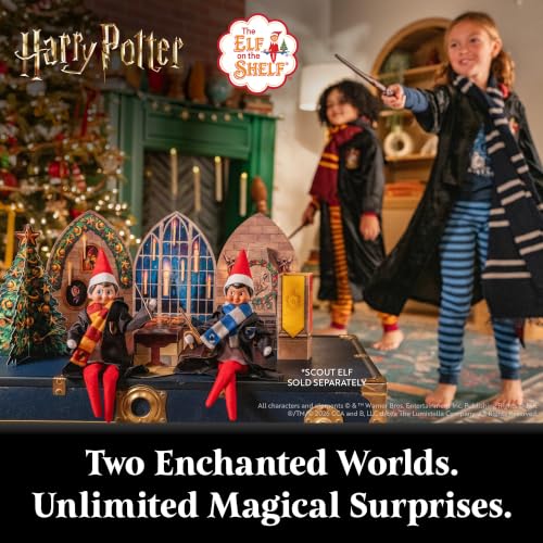 Hogwarts Great Hall Pop-Up Backdrop Set with Banners for Holiday Elf